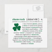 Shamrock Definition Briefkaart (Voorkant / Achterkant)