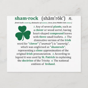 Shamrock Definition Briefkaart