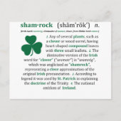 Shamrock Definition Briefkaart (Voorkant)