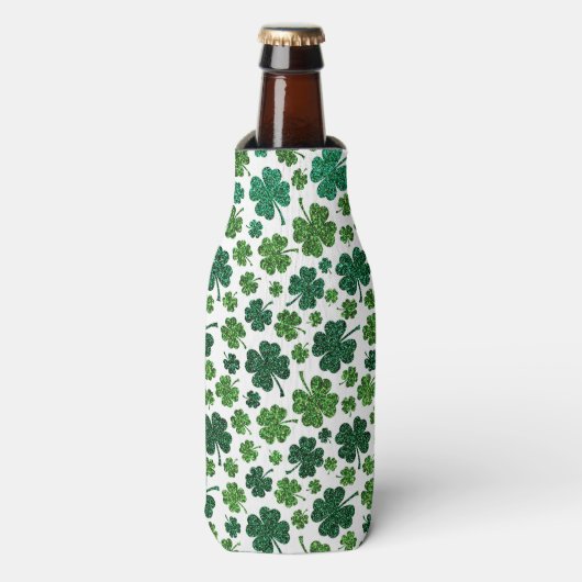 Shamrock Delight-patroon Flesjeskoeler (Fles Voorkant)