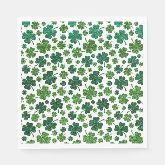 Shamrock Delight-patroon Servet (Voorkant)