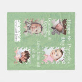 Shamrock Delightful Photo Frames Fleece Blanket Deken (Voorkant (Horizontaal))