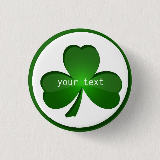 Shamrock Design Button (Voorkant)