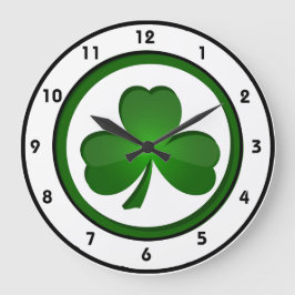 Shamrock Design Clock Grote Klok
