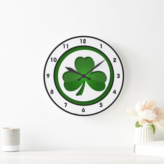Shamrock Design Clock Grote Klok (Huis)