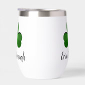 Shamrock Design Thermische Wijn Tumbler (Rechts)