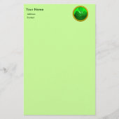 Shamrock detail van SAINT PATRICK'S CELTIC HEART Briefpapier (Voorkant)