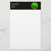 Shamrock detail van SAINT PATRICK'S CELTIC HEART Briefpapier (Voorkant)