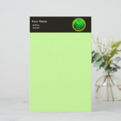 Shamrock detail van SAINT PATRICK'S CELTIC HEART Briefpapier (Staand voorkant)