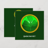 Shamrock detail van SAINT PATRICK'S CELTIC HEART Kaart (Voorkant / Achterkant)