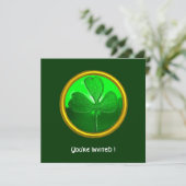 Shamrock detail van SAINT PATRICK'S CELTIC HEART Kaart (Staand voorkant)