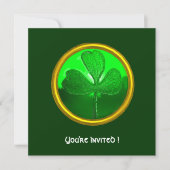 Shamrock detail van SAINT PATRICK'S CELTIC HEART Kaart (Voorkant)