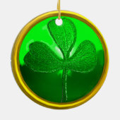 Shamrock detail van SAINT PATRICK'S CELTIC HEART Keramisch Ornament (Achterkant)