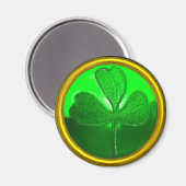 Shamrock detail van SAINT PATRICK'S CELTIC HEART Magneet (Voorkant / Achterkant)