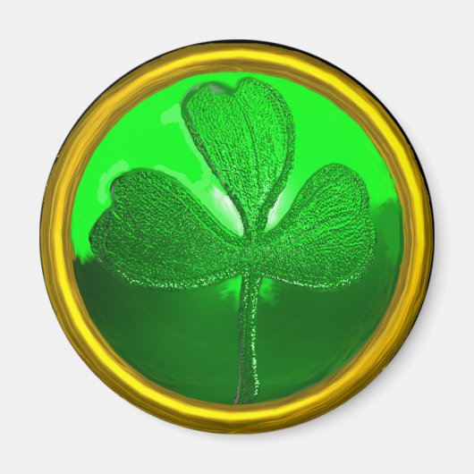 Shamrock detail van SAINT PATRICK'S CELTIC HEART Magneet (Voorkant)