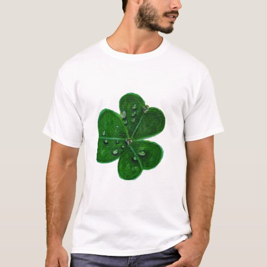 Shamrock Dewdrops ا T-shirt (Voorkant)