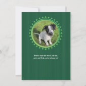 Shamrock Double Porthole St Patricks Day Party Kaart (Achterkant)