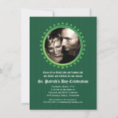 Shamrock Double Porthole St Patricks Day Party Kaart (Voorkant)