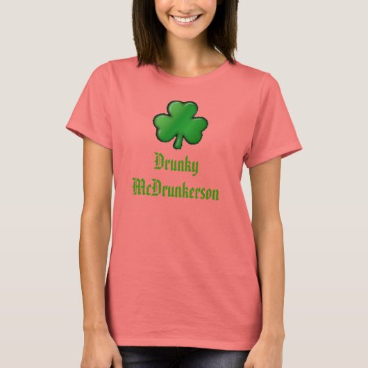 shamrock, Drunky McDrunkerson T-shirt (Voorkant)