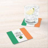 Shamrock Eat Drink and Be Irish Flag Kartonnen Onderzetters (Insitu)