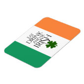 Shamrock Eat Drink and Be Irish Flag Magneet (Linkerzijde)