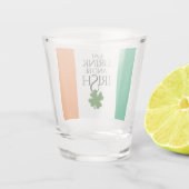 Shamrock Eat Drink and Be Irish Flag Shot Glas (Achterkant)