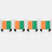 Shamrock Eat Drink and Be Irish Flag Whisky Glas (Links)
