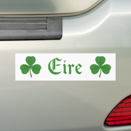 Shamrock Eire Bumpersticker (Op auto)