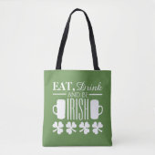 Shamrock en Beer Tote Bag (Voorkant)