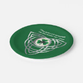 Shamrock en Celtic knot Papieren Bordje (Gekanteld)