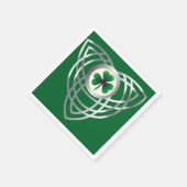 Shamrock en Celtic knot Servetten (Hoek)