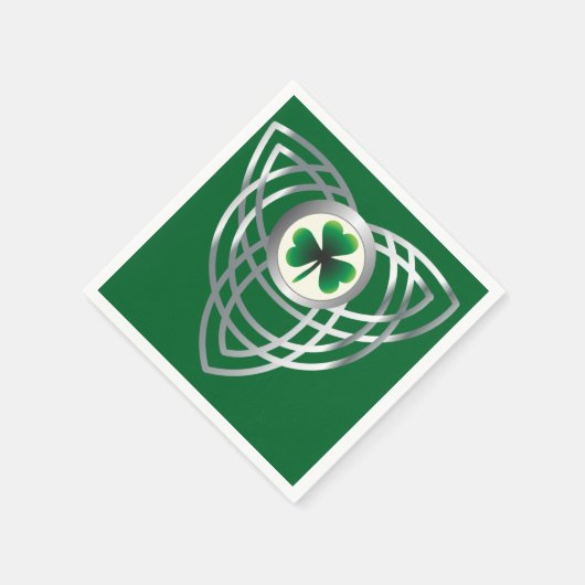 Shamrock en Celtic knot Servetten (Hoek)