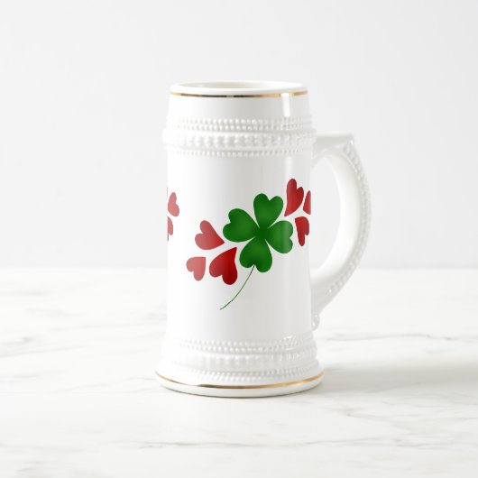 Shamrock en harten bierpul (Voorkant rechts)