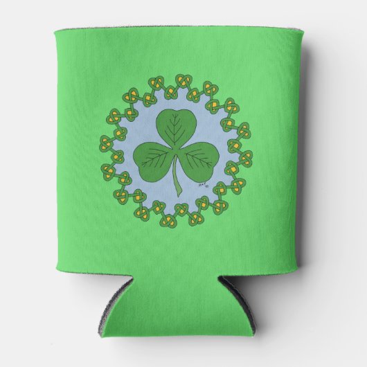 Shamrock en Knotwork Blikjeskoeler (Voorkant)