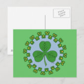 Shamrock en Knotwork Briefkaart (Voorkant / Achterkant)