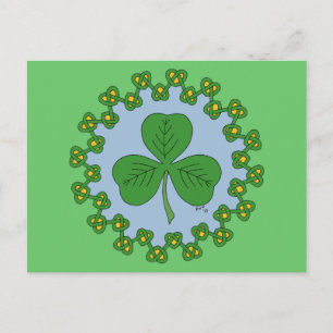 Shamrock en Knotwork Briefkaart