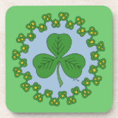 Shamrock en Knotwork Drankjes Onderzetter (Voorkant)