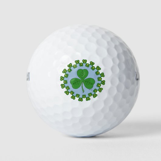 Shamrock en Knotwork Golfballen (Voorkant)
