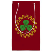 Shamrock en Knotwork op Red Klein Cadeauzakje (Voorkant)