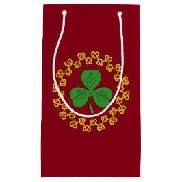 Shamrock en Knotwork op Red Klein Cadeauzakje