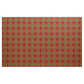 Shamrock en Knotwork op Red Stof (Yard (91,4 cm))