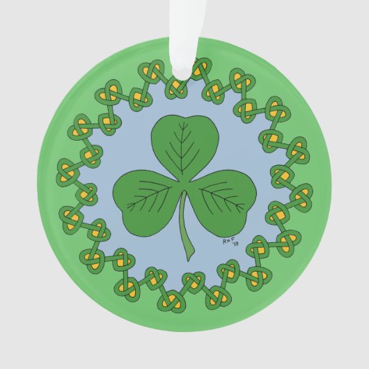 Shamrock en Knotwork Ornament (voorkant)