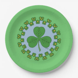 Shamrock en Knotwork Papieren Bordje