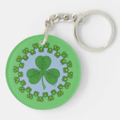 Shamrock en Knotwork Sleutelhanger (Achterkant)