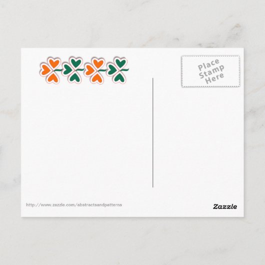 Shamrock en meer briefkaart (Achterkant)