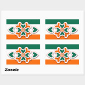 Shamrock en meer rechthoekige sticker (Vel)