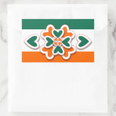 Shamrock en meer rechthoekige sticker (Tas)