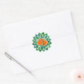Shamrock en meer ronde sticker (Envelop)