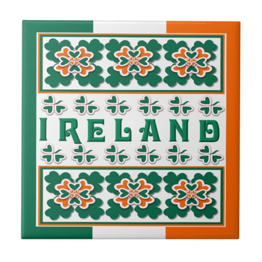 Shamrock en meer tegeltje (Voorkant)