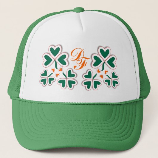 Shamrock en meer trucker pet (Voorkant)